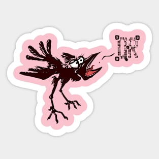 QRth the Raven “Nevermore” Sticker